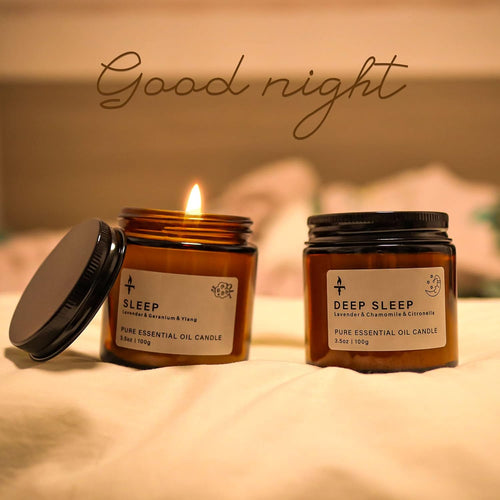 TRINIDa Sleep Candles Gifts for Women & Men – Lavender Scented Candles Gift Set for Anxiety, Lavender Promotes Sleep, Chamomile Relieves Stress, Relaxation/Birthday Gifts for Women